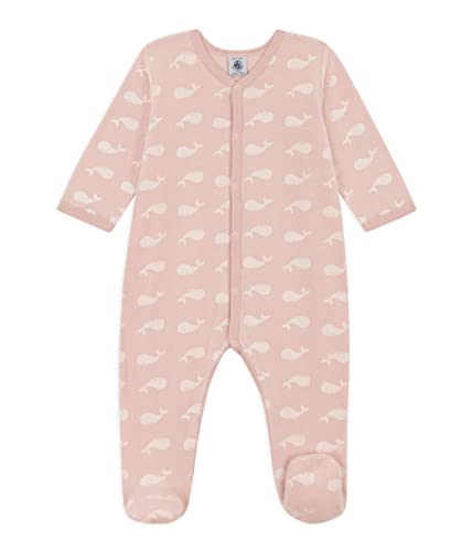 Petit Bateau Piżama Śpiąca Dobrze Dziewczynka, Saline Rose/Marshmallow White, 24 miesi?cy