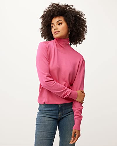 Mexx Damski sweter Turtle Neck Basic, różowy, S