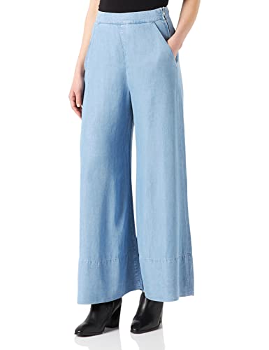 PINKO Damskie spodnie Paolina 1 Cropped Palazzo PJ72, G76_Cielo-BLU Skyway, 25
