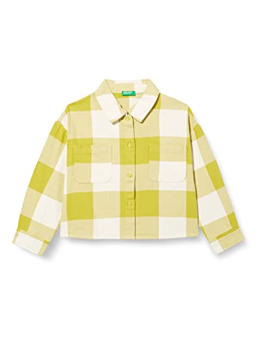 United Colors of Benetton Dziewczęca bluzka Camicia 5X5VCQ00Z Bluzka Bianco Verde 911, KL
