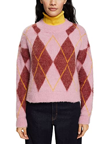 ESPRIT Damski sweter 092EE1I336, 693/LIGHT PINK 4, L