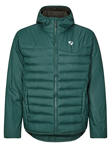 Ziener Męska kurtka termiczna NANTANO Outdoor / Skitour | wiatroszczelna, wełna, bez PFC, spruce green, 52