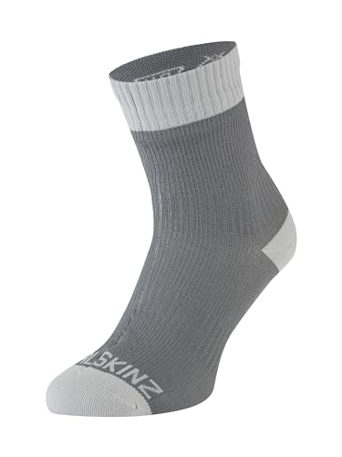 SEALSKINZ Wodoodporne skarpety do kostki na ciepłą pogodę, ciemnoszary, L