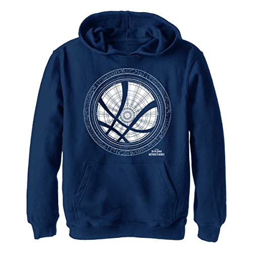 Marvel chłopięca bluza z kapturem Doctor Strange w Multiversum des Wahnsinns Sanctum Sanctorum Icon White Hoodie, Heather Navy, XL, granatowy., XL