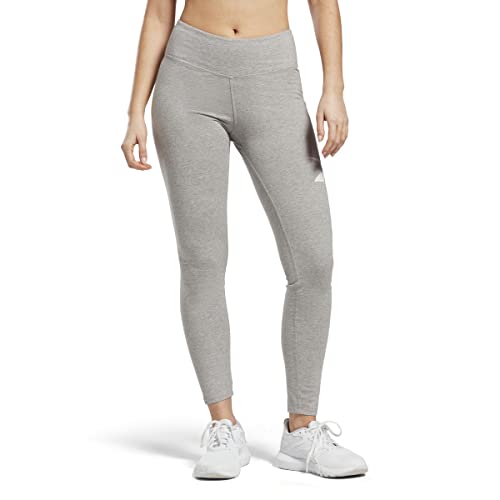 Reebok Damskie legginsy bawełniane Doorbuster Identity, Średni szary wrzos, M