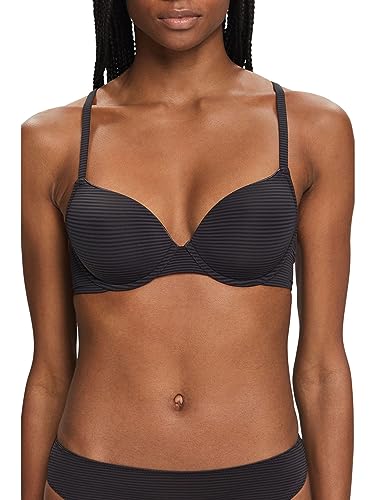 ESPRIT Damski biustonosz żakardowy Stripe RCS Sexy.pad, ciemnoszary, 75B