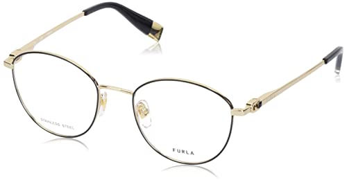 Furla VFU589 okulary, SH.Rose Gold W/Czarne części, 50 dla kobiet, Sh.rose Gold W/Black Części, 50
