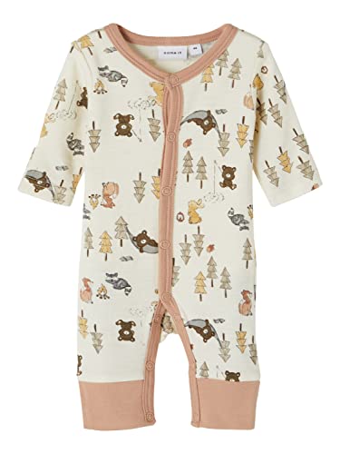 NAME IT Baby Girls NBFWILLU Wool LS Nightsuit PRE XXII śpiwór, Turtledove, 44, Turtledove