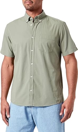 s.Oliver Męska koszula z krótkim rękawem, Zielony 7015, 3XL