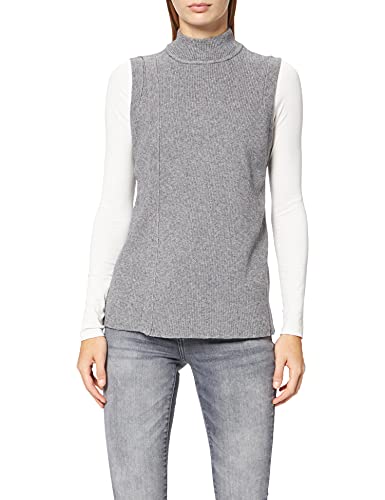 OBJECT COLLECTORS ITEM Damska kamizelka Objfae Thess S/L Noos sweter kamizelka, Średni szary melanż, L