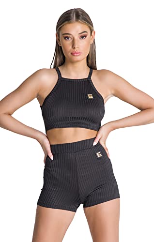 Gianni Kavanagh Damska koszulka Black Gk Iron Crop Top T-Shirt, czarny, XS
