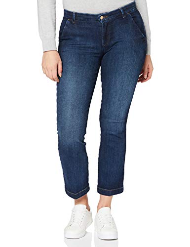 7 For All Mankind Damskie botki chino spodnie na co dzień, Ciemnoniebieski, S