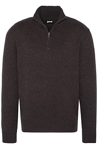 Schott NYC sweter męski, kawa, XXL