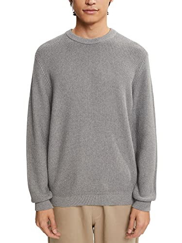 ESPRIT Sweter męski, 039/Medium Grey 5 - New, L