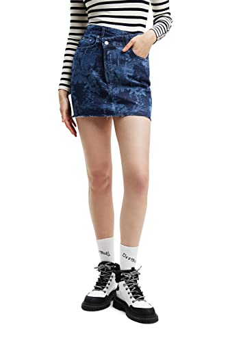Desigual Damska spódnica, niebieski, S