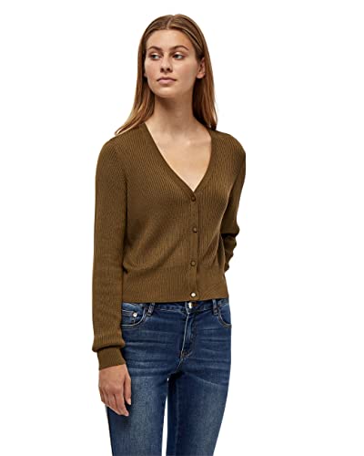 Desires Damski kardigan Gejsza Rib zielony | jesienny kardigan rozmiar M RIPP kurtka dzianinowa, 3611 Military Olive, M