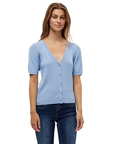 DESIRES Damski sweter Geisha Rib Short Sleeve Cardigan, Serenity Blue, S