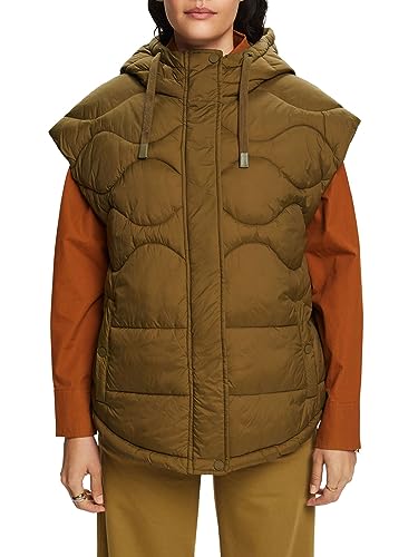 ESPRIT Kamizelka damska, 355/ciemny khaki., L