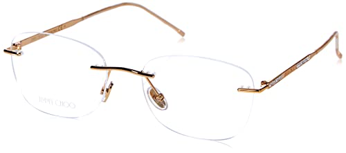 Jimmy Choo Jc365 okulary, Gold Silver, 53 damskie, srebrne złoto, Srebrne złoto