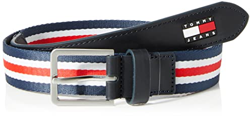 Tommy Hilfiger Męski pasek TJM Heritage, Global Stripe, 85, Globalne paski