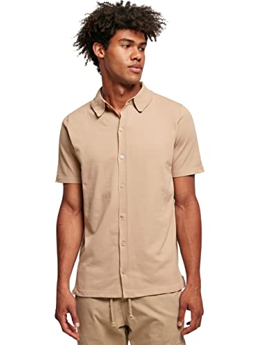 Urban Classics Męska koszula z dzianiny w kolorze beżowym, rozmiar M