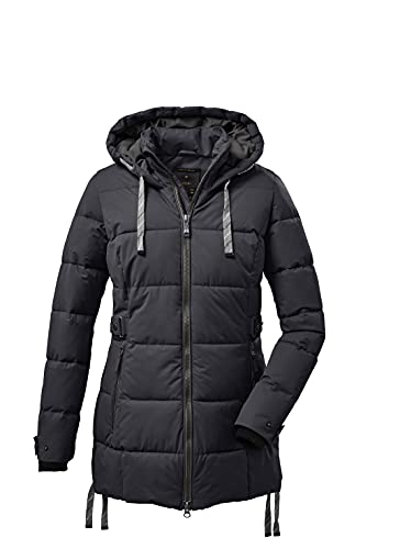 G.I.G.A. DX Damska kurtka pikowana Gw 38 Wmn Qltd Jckt Casual / kurtka zimowa z kapturem czarny czarny 44