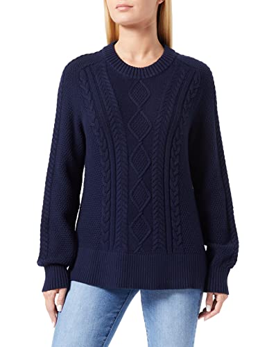 GANT Sweter damski, niebieski (Evening Blue), M