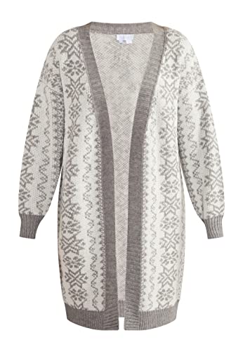 blonda Kardigan damski 15425015-BL01, szaro-biały, XL/XXL, szary biały, XL-XXL