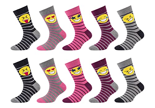 Camano 1106109000 - dziecięce skarpety bawełniane z recyklingu, 10p, rozmiar 23/26, kolor różowy, Shocking Pink, 23