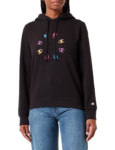 Champion Legacy Graphic Shop W-Light Powerblend Fleece Damska bluza z kapturem, Czarny, L