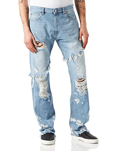 Just Cavalli Spodnie męskie z 5 kieszeniami, 470 Indaco, 36 PL