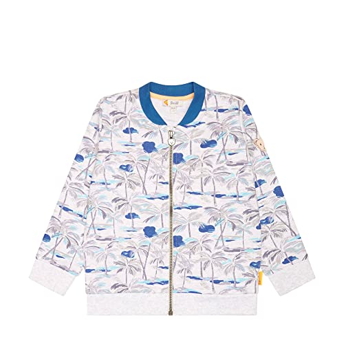 Steiff Chłopięca bluza bez kaptura, kurtka przejściowa, Nimbus Cloud, 92