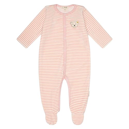 Steiff Unisex Baby Basic piżama dla małych dzieci, Silver Pink, 80