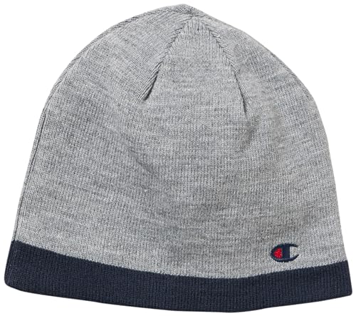 Champion Czapka z daszkiem Odwracalny Unisex-Dorosły, Szary Melange Jasny/Granatowy, rozmiar uniwersalny