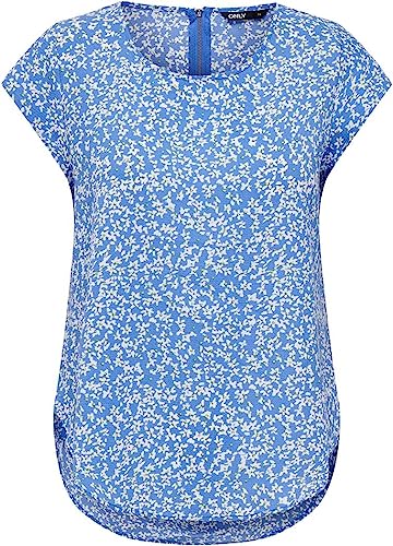 Bestseller A/S Damski ONLVIC S/S AOP NOOS PTM Top, Marina/AOP:Happy Ditsy, 42, Marina/Aop:happy Ditsy, 42