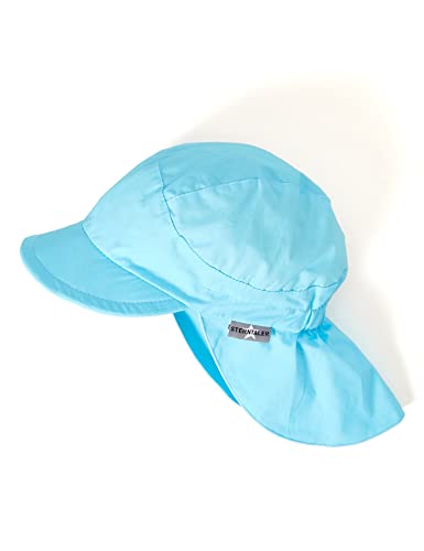 Sterntaler Baby czapka z daszkiem i ochrona kark kapelusz dla dzieci, Niebieski (Samtblau 399), 41 (Taglia unica: 41)