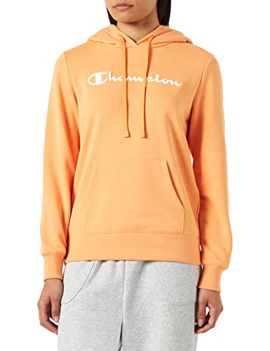 Champion Damska bluza z kapturem Legacy American Classics Powerblend Terry Logo, pomarańczowa, XS