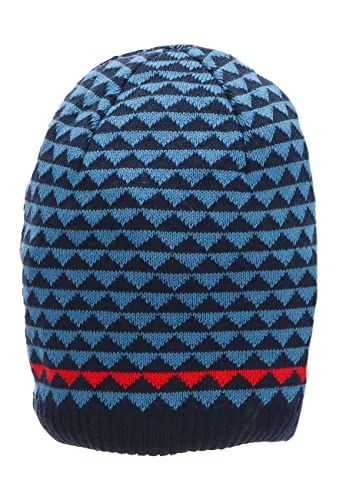 Sterntaler Chłopięca GOTS czapka z dzianiny trójkątna czapka, granatowa, 47