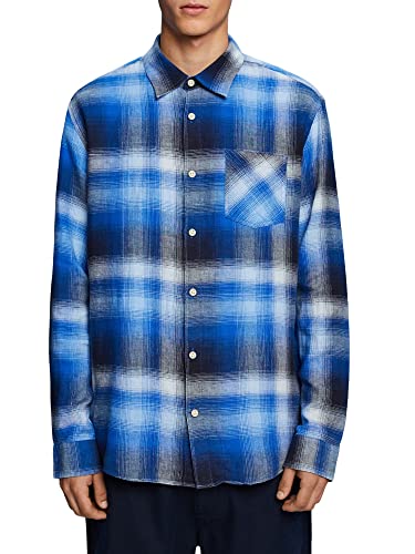 ESPRIT Męska koszula 023EE2F305, 431/BLUE 2, XS, 431 / niebieski 2, XS
