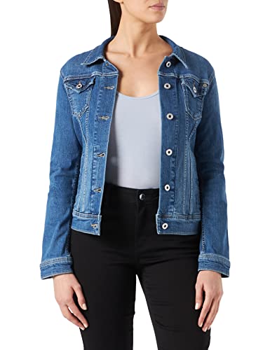 Pepe Jeans Kurtka damska Thrift, 000 dżins, Rozmiar Uniwersalny-XS