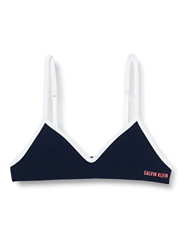 Calvin Klein Dziewczęcy formowany biustonosz, Navy Iris, 14 lat