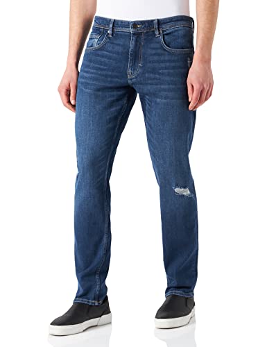 s.Oliver Długie spodnie męskie długie York Regular Fit, Niebieski, rozciągnięty dżins, 32W / 30L