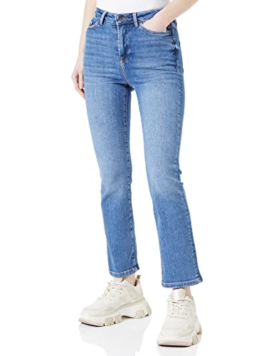 VERO MODA Spodnie damskie, niebieski (medium blue denim), 32W / 32L