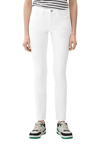 s.Oliver Jeansy damskie, Betsy Slim Fit, Biały 01z8, 34W / 30L