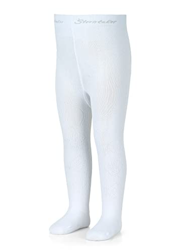 Sterntaler Rajstopy dziecięce Ajour, białe, normalne, biały, jeden rozmiar