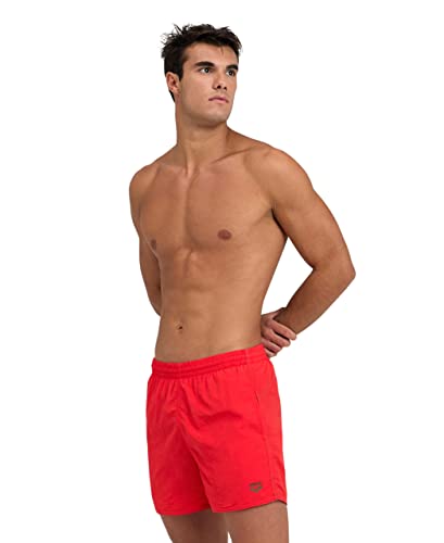 ARENA BYWAYX R Swim Trunks, Fluo Red-Dark Oliwkowy, S Men's, Fluo Red-dark Olive, S