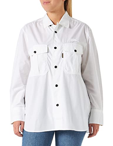G-STAR RAW Women's Officer Boyfriend koszula damska, biała (White 4481-110), L