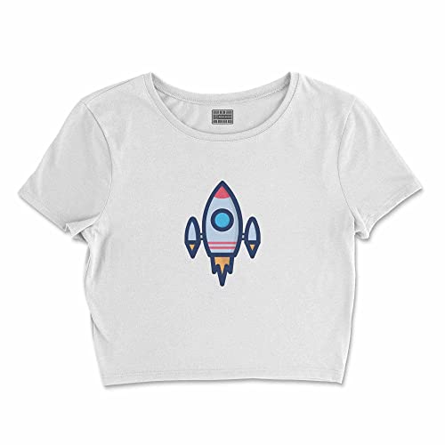 Bona Basics, Koszulka damska z nadrukiem cyfrowym,%100 bawełna, biała, casualowa, topy damskie, rozmiar: XL, biały, XL Krótki