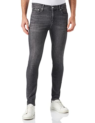 Calvin Klein Spodnie męskie Super Skinny, szary, 28W / 34L