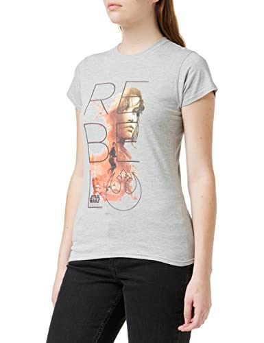 Star Wars Rogue One Jyn Rebel koszula damska, szary (Grey Marl), S